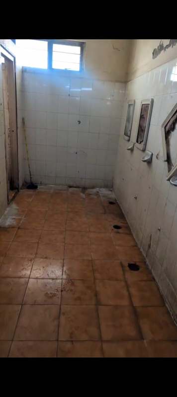 Hospital washroom renovation work